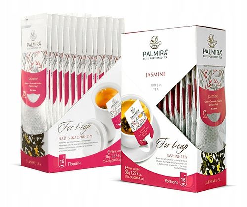 Herbata zielona liścasta deluxe z kwiatami jaśminu Palmira 15 saszetek na Arena.pl
