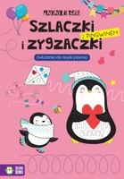 przedszkolak rysuje. szlaczki i zygzaczki z pingw