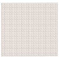 Koc obciążeniowy, kremowy, 220x240 cm, 15 kg, tkanina