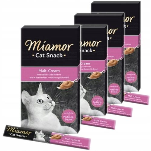 MIAMOR Przysmak dla kota Pasta ze słodem Odkłaczanie 24x15g na Arena.pl