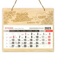 Prezent na dzień BABCI I DZIADKA KALENDARZ DLA BABCI na ROK 2025