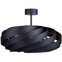 Okrągła lampa sufitowa Vento 1131 Zumaline metalowa czarna