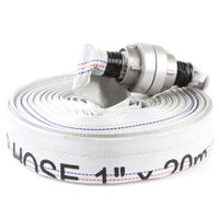 WĄŻ DO WODY 1"*20M /biały ze złączkami/