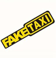 Naklejka Wlepa Fake Taxi 20 x 5cm Fałszywa Taksówka Gadżet Tuning False Cab