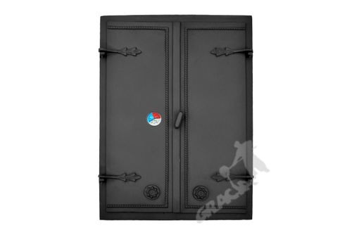 DRZWI A3 - 91X65 CM + TERMOMETR 0-250°C ŻELIWNE DO WĘDZARNI CHLEBOWE na Arena.pl