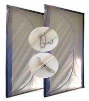 2szt DRZWI REMONTOWE BUDOWLANE PRZECIWPYŁOWA KURTYNA ZAMEK BŁYSKAWICZNY