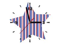 30X30CM ZEGAR GWIAZDKA PASKI OBRAZ DREWNO