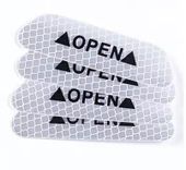 4 szt kpl naklejka odblaskowa bezpieczeństwo OPEN