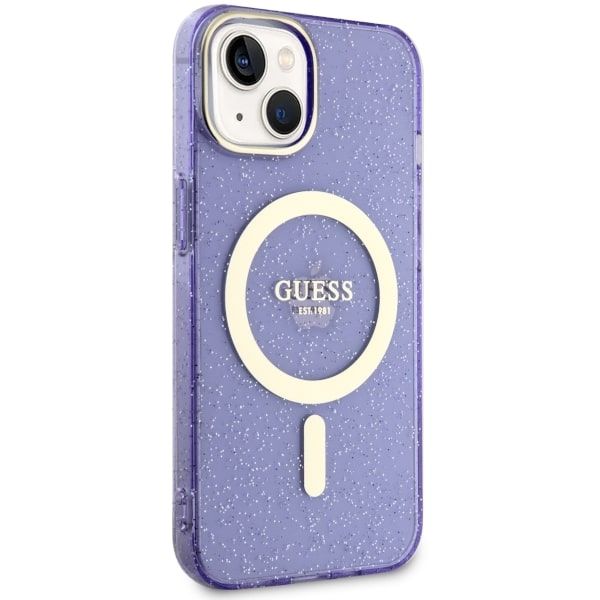 Etui Guess do iPhone 15 Plus, iPhone 14 Plus, Fioletowy, MagSafe zdjęcie 4