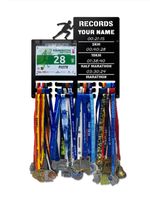 Wieszak na medale i numery startowe REKORDY BIEGOWE RUN twoje imię 25.1