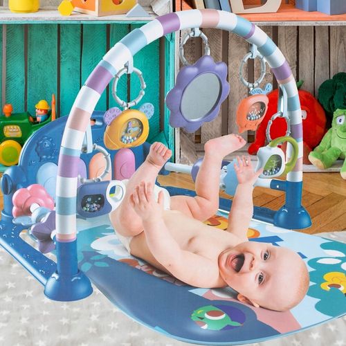 MATA EDUKACYJNA Z PIANINKIEM GRZECHOTKI GRYZAKI DLA NIEMOWLĄT DZIECI na Arena.pl