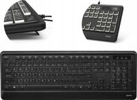 Klawiatura przewodowa Hama KC-550 podświetlenie