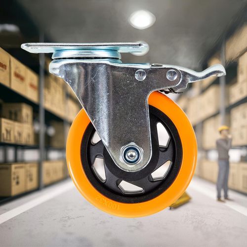OBROTOWE KÓŁKA PRZEMYSŁOWE Z HAMULCEM DO DUŻYCH OBCIĄŻEŃ 460Kg 100mm na Arena.pl