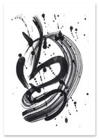 Plakat mazy czarna farba 61x91 cm