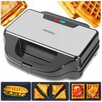 OPIEKACZ GRILL GOFROWNICA 3W1 DO KANAPEK TOSTÓW TOSTER ELEKTRYCZNY