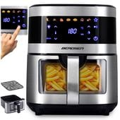 Frytkownica beztłuszczowa Air fryer duża frytownica 9,1l Berdsen 1700 W BD-656 srebrna