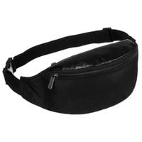 czarna, kompaktowa saszetka z poliestru - loren