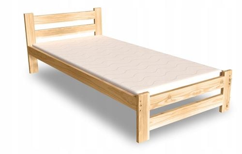 ŁÓŻKO DREWNIANE 100x200 B sosnowe WYSOKI ZAGŁÓWEK Producent na Arena.pl