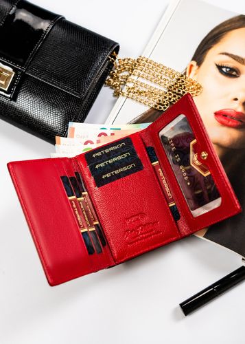 portfel damski skórzany ptn 15-09-cb-8782 red na Arena.pl