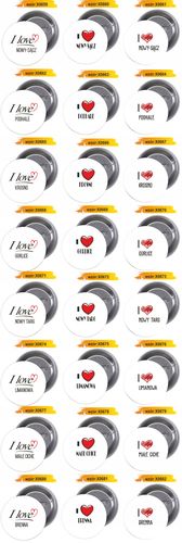 Przypinki buttony I LOVE SUCHA BESKIDZKA znaczki na Arena.pl