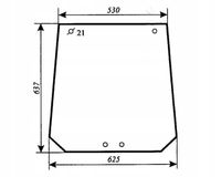 Szyba boczna - bok do ciągnika NEW HOLLAND 7056, FIAT