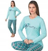 PIŻAMA DAMSKA BAWEŁNIANA DUŻO WZORÓW ROZM. XL