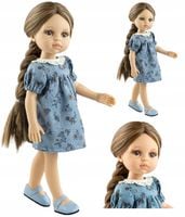 Hiszpańska lalka dla dziecki Paola Reina Laura z warkoczem i ubrankiem 32cm