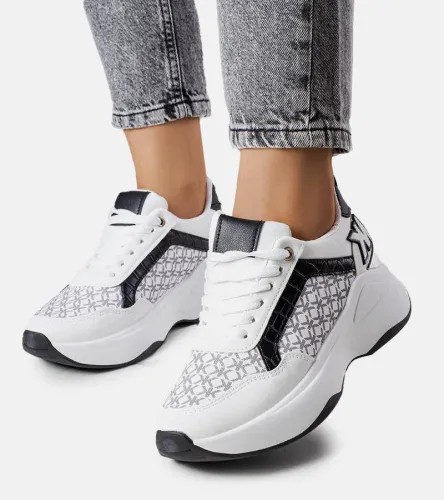 Czarne sneakersy z monogramem Margie 41 na Arena.pl