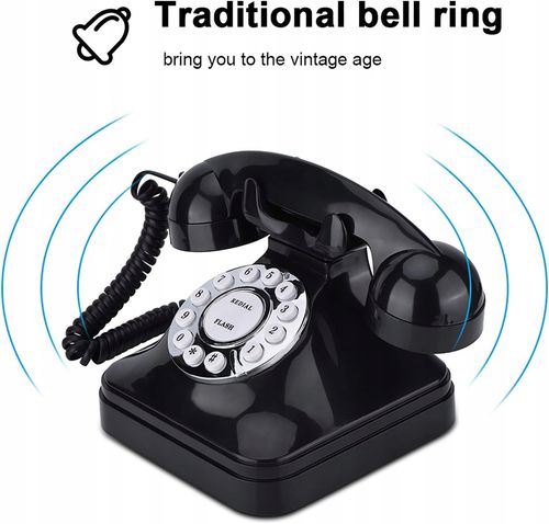 TELEFON STACJONARNY DLA SENIORA CZARNY na Arena.pl