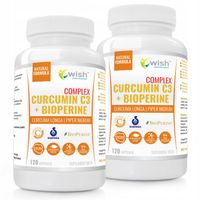 KURKUMINA + PIPERYNA CURCUMIN C3 turmeric 2x120kap