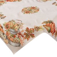 Obrus gobelinowy 140x180 cm jesienny motyw dyni słoneczników