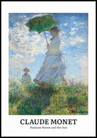 Plakat 70x100cm Design Madame Monet, Monet Vintage do Salonu