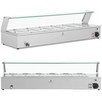 bemar podgrzewacz do potraw bufet grzewczy z osłoną 6 x gn 1/3 2100 w