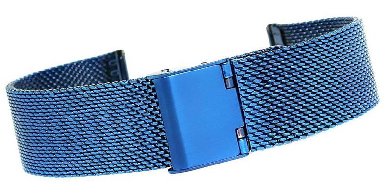 Bransoleta IPBL Niebieska Mesh 18 mm JK18BL zdjęcie 1