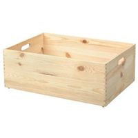 Skrzynia drewniana SVENN 60x23x40cm surowe drewno sosnowe swe