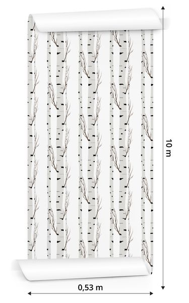 Tapeta Piękne Delikatne Brzozy zdjęcie 3