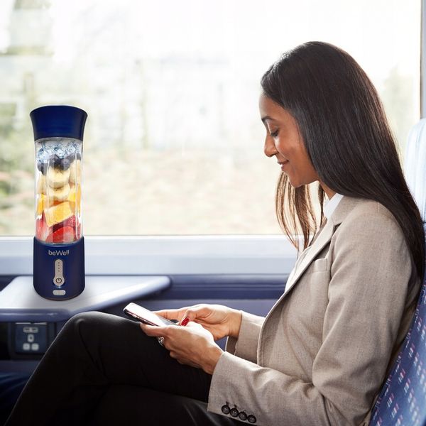 BLENDER KIELICHOWY DO SMOOTHIE I KOKTAJLI RECZNY beWell 500ml BEZPRZEWODOWY zdjęcie 6