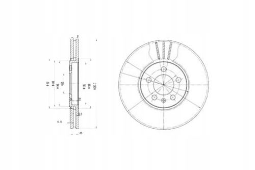TARCZA HAM PRZOD 288X25 V DELPHI na Arena.pl