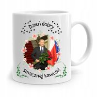 Kubek Donald Tusk Po Platforma Smacznej Kawusi Z Nadrukiem Ze Zdjęciem