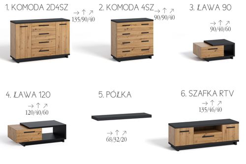 Ława 90 WOODY na Arena.pl