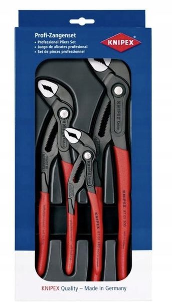 KNIPEX Zestaw szczypiec COBRA do rur klucz 00 20 09 V02 3szt zdjęcie 1
