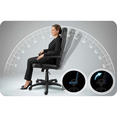 Fotel biurowy obrotowy Sofotel czarny na Arena.pl