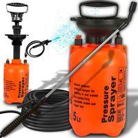 OPRYSKIWACZ CIŚNIENIOWY OGRODOWY DO ROŚLIN RĘCZNY ROZPYLACZ LANCA DŁUGA 5L