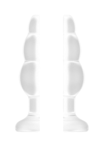 No.49 - Small Hollow Tunnel Butt Plug - 3 Inch - Translucent zdjęcie 2