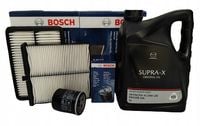 2X BOSCH ZESTAW FILTRÓW + OLEJ 0W20 5L MAZDA CX-5 II 17- 2.0 2.5 Skyactiv-G