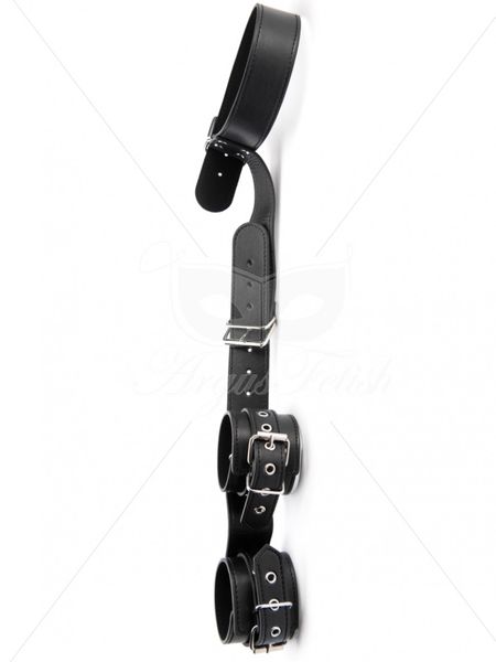 Bondage Collar And Wrist Cuffs zdjęcie 3
