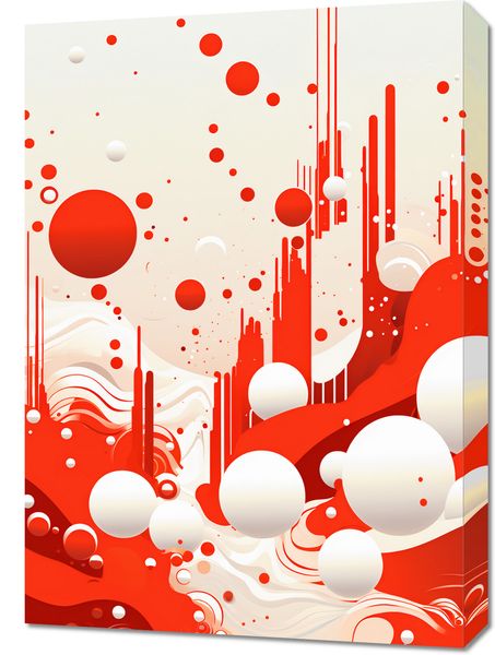 Obraz 50x70cm Krwiście Czerwone Wibracje zdjęcie 1