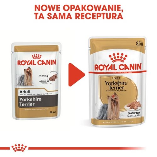 Karma dla psów dorosłych rasy Yorkshire Terrier - Royal Canin Pasztet 85g na Arena.pl