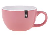Kubek kamionkowy filiżanka JUMBO 450 ml ciężki różowy pastelowy