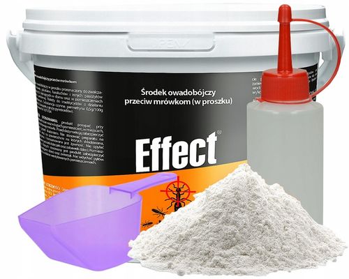 SILNY PROSZEK ŚRODEK PREPARAT NA MRÓWKI GNIAZDA MRÓWEK MROWISKA 1KG EFFECT na Arena.pl